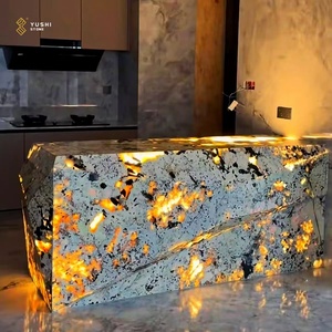 Yushi đánh bóng patagonia sang trọng lớn slab trắng hiện đại phong cách thiết kế cho nền tường nhà bếp Countertop - Product Image 2