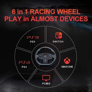 <strong>New</strong> USB Wired Universal Car Game Double Vibration Racing Steering Wheel Compatible with PC/P3/P4/XboxOne/<strong>Xbox360</strong>/Switch - Product Image 5