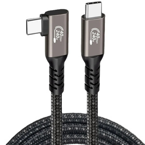 Thunderbolt4 tip C için 2M USB4 kablosu 40Gbps 240W hızlı şarj kablosu Thunderbolt3 USB C veri transferi M.2 SSD kablosu 8K - Product Image 5
