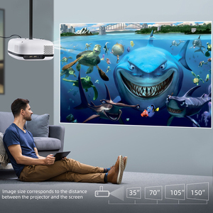 Salange P852 projektör yerli 720P desteği 1080P taşınabilir Mini mobil projektör için akıllı telefon ev sineması Video Proyector - Product Image 5