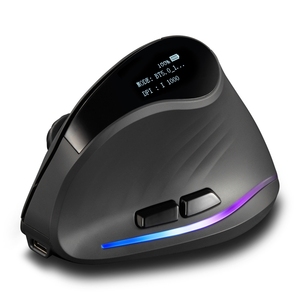 F-35C BT drahtlose vertikale Mäuse mit wiederauf lad baren 4000 DPI 7 Tasten Display Ergonomische vertikale Computermaus für PC-Laptop-Pad - Product Image 1
