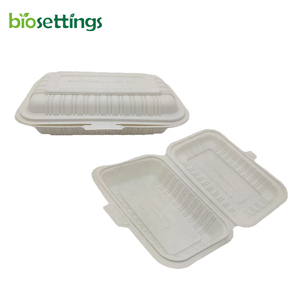 600ml Cpla Togo Box Food Plastic Custom Logo Clamshell Takeout Packing Box for Food Disposal Biodegradable Lunch Boxes - Product Image 1