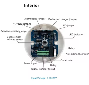 360 Degree Wide Range Passive Infrared <strong>Motion</strong> <strong>Sensor</strong> Detector Alarm for Home and Business Security