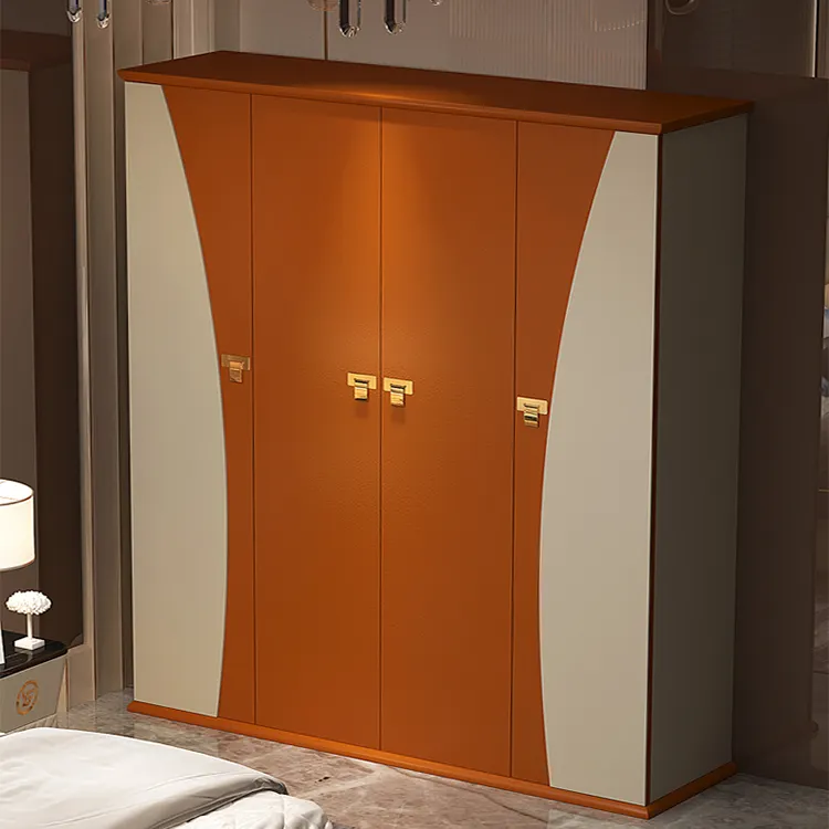 Hot sale luxury wardrobe closet cabinet two doors for home decorations