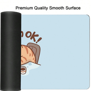 Cute Cat <strong>Mouse</strong> Pad With Anti-Slip Base, &quot;I'm OK Cat&quot; Design for Office &amp; Home <strong>Use</strong>, Fits Laptops, <strong>Computers</strong>, and <strong>Keyboards</strong> - Product Image 4