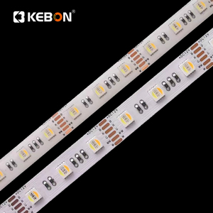 5050 Colorful Custom Wall 12mm Width <strong>RGB</strong> 12V RGBWW+W <strong>Led</strong> Chip Waterproof 60leds/m <strong>LED</strong> Strip Light - Product Image 4