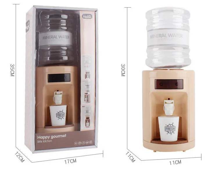 Air Mancur Minum Mini Mainan Dapur Berpura-pura Bermain dengan Mainan Lampu Anak-anak Dispenser Air Suara