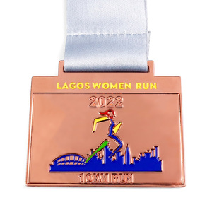 เหรียญรางวัลกีฬาวิ่งมาราธอน ทำจากโลหะผสมสังกะสี คุณภาพสูง ทาสีตามสั่ง สำหรับเป็นของที่ระลึก - Product Image 6