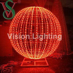 Uso esterno programmabile LED 3D natale DMX programma di decorazione palla pixel RGB motivo luce - Product Image 5