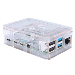 Пользовательские Raspberry Pi 3 Pi 4 Чехол Raspberry Pi 2B 3B 3B + 4B корпус с вентилятором