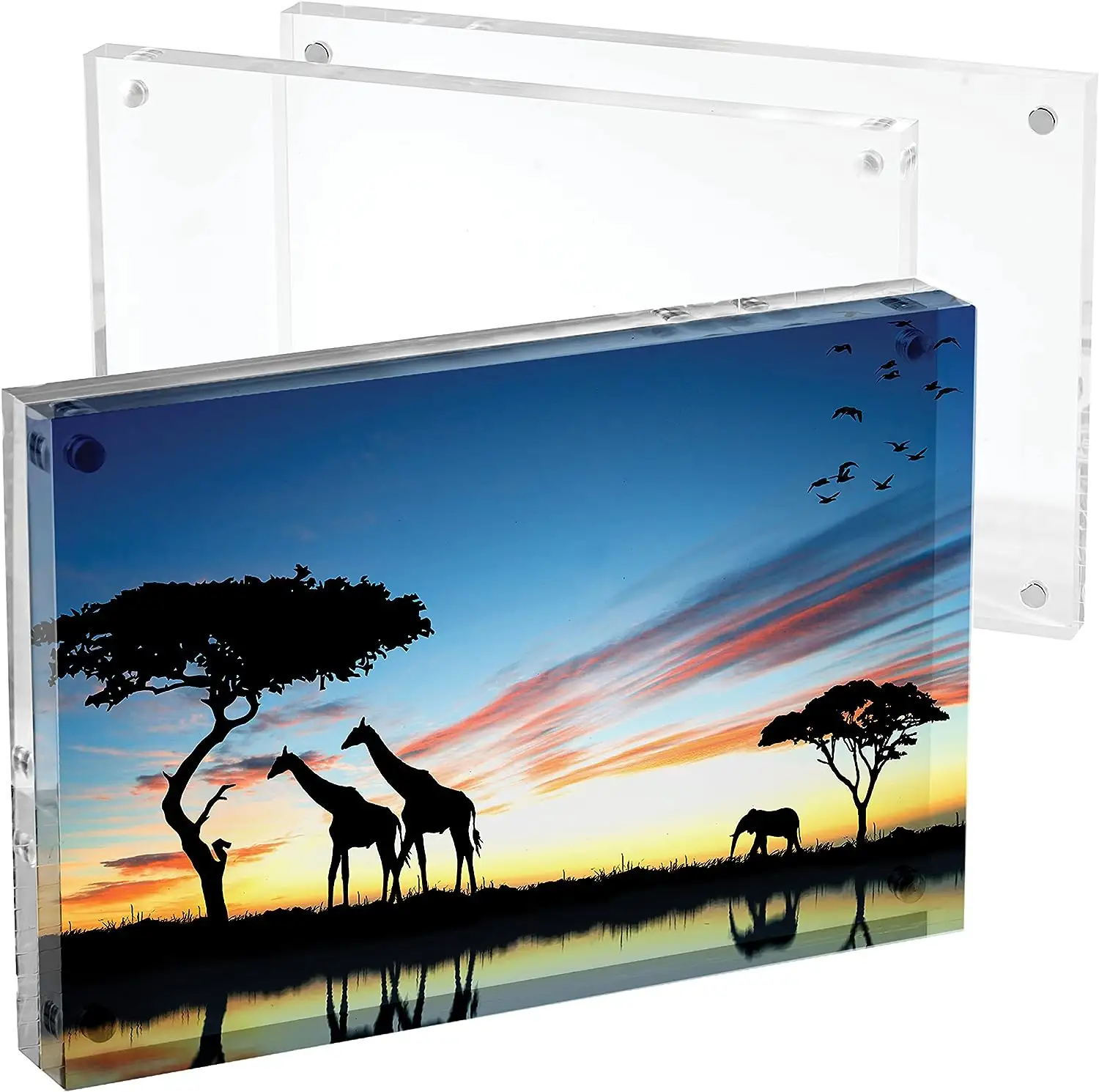 Cornice per foto in acrilico trasparente 6x8 cornice per foto magnetica in acrilico