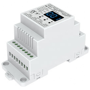 Skydance D4 Factory 4 canali RDM DMX decoder Din Rail RGB RGBW DMX512 led light controller display numerico digitale - Product Image 3