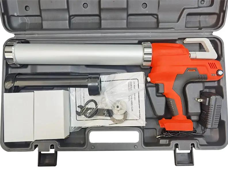 Hochwertige Bauwerk zeuge Batterie betriebene Klebe pistole Wurst versiegelung Elektrische Akku-Kartuschen pistole