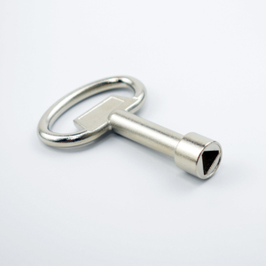 S5300 Bright Longer Version Cam <strong>Lock</strong> <strong>Key</strong> Quarter Turn Cam Latch <strong>Key</strong> 8mm Triangular Zinc <strong>Key</strong> - Product Image 2