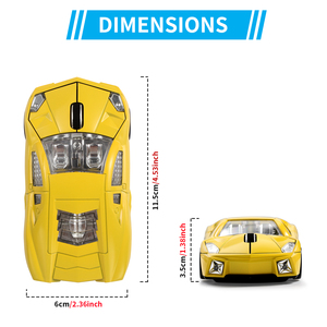 ビジネス用のクラシック3DワイヤレスUSBマウスミニカーデザイン2.4GHzバッテリー付き在庫あり! - Product Image 5