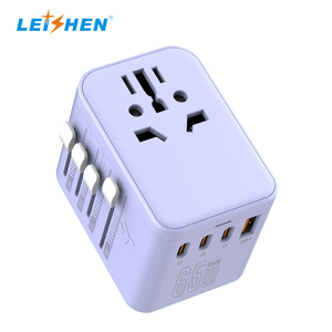 Weltweit EU AUS UK US Stecker GAN 65W 3 Typ C Internat ional Universal Smart Plug Adapter Multi Socket World Travel Adapter - Product Image 4
