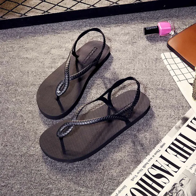 2021 Summer Women Sandals Shoes Outdoor Slides Slippers Custom Design Rubber Beach Flip Flops