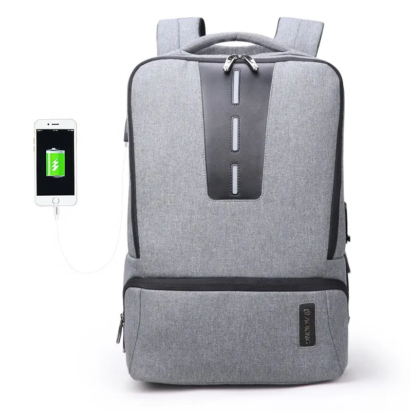 2023 Aoking ordinateur portable sac à dos tech anti-vol usb serrure à empreintes digitales affaires qualité sécurité vol preuve ville sac à dos intelligent sac