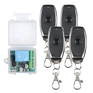 DC 5-30V 12V 433 Mhz RF telecomando senza fili relè ricevitore momentaneo modulo per l'apprendimento del codice trasmettitore remoto fai da te - Product Image 2