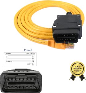إينيت OBD2 OBDii RJ45 كابل إيثرنت إلى OBD F-Series G-Series Bimmercode Bootmod3 كابل Ista Enet - Product Image 4