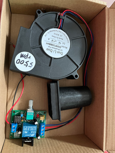 3.8Inch 5500rpm 7000rpm 9733 12 1A 3A Bldc <strong>PWM</strong> Blower <strong>Fan</strong> with Speed <strong>Controller</strong> <strong>Circuit</strong> for Wood Stove, Oven - Product Image 3