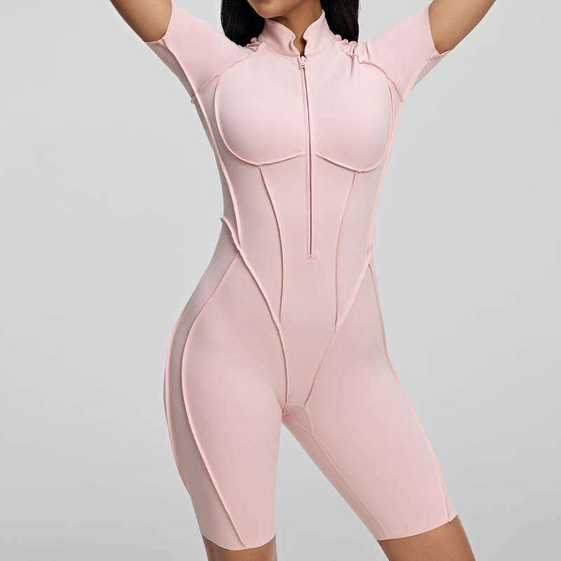 Short Sleeve Backless_Pink