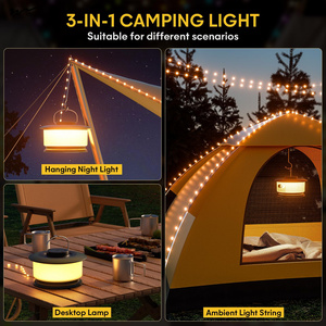 Camping <strong>String</strong> Lights,Rechargeable Camping Lights <strong>String</strong> <strong>with</strong> 4 Lighting Modes,Waterproof LED Hanging Camping Tent Light - Product Image 6