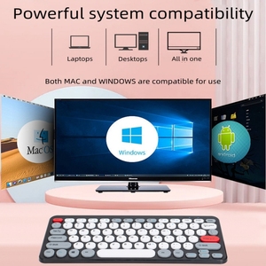 Venta caliente 78-Key ABS Mini elegante Gaming Keyboard Mouse Combo 2,4G Wireless USB Compatible All Windows Desktop English - Product Image 4