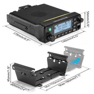 <span class=keywords><strong>TYT</strong></span> MD-<span class=keywords><strong>9600</strong></span> VHFUHFデュアルバンドモバイルトランシーバー<span class=keywords><strong>DMR</strong></span>デュアルバンド50ワット双方向無線屋外通信