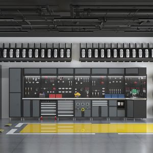 高容量新款工具柜工作台车库木质工具柜高品质汽车维修工具箱箱 - Product Image 1