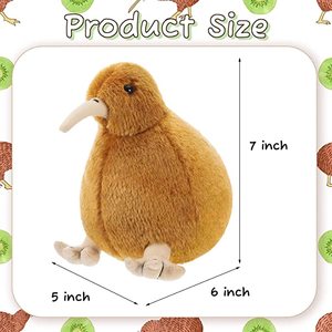 カスタムキウイバードぬいぐるみ7.9インチソフトバードぬいぐるみかわいいキウイぬいぐるみリアルな鳥ぬいぐるみ