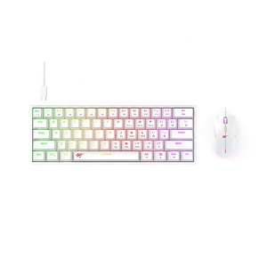 哈维特KB867CM 2合1有线彩虹发光二极管背光Rgb机械游戏键盘和鼠标 - Product Image 2