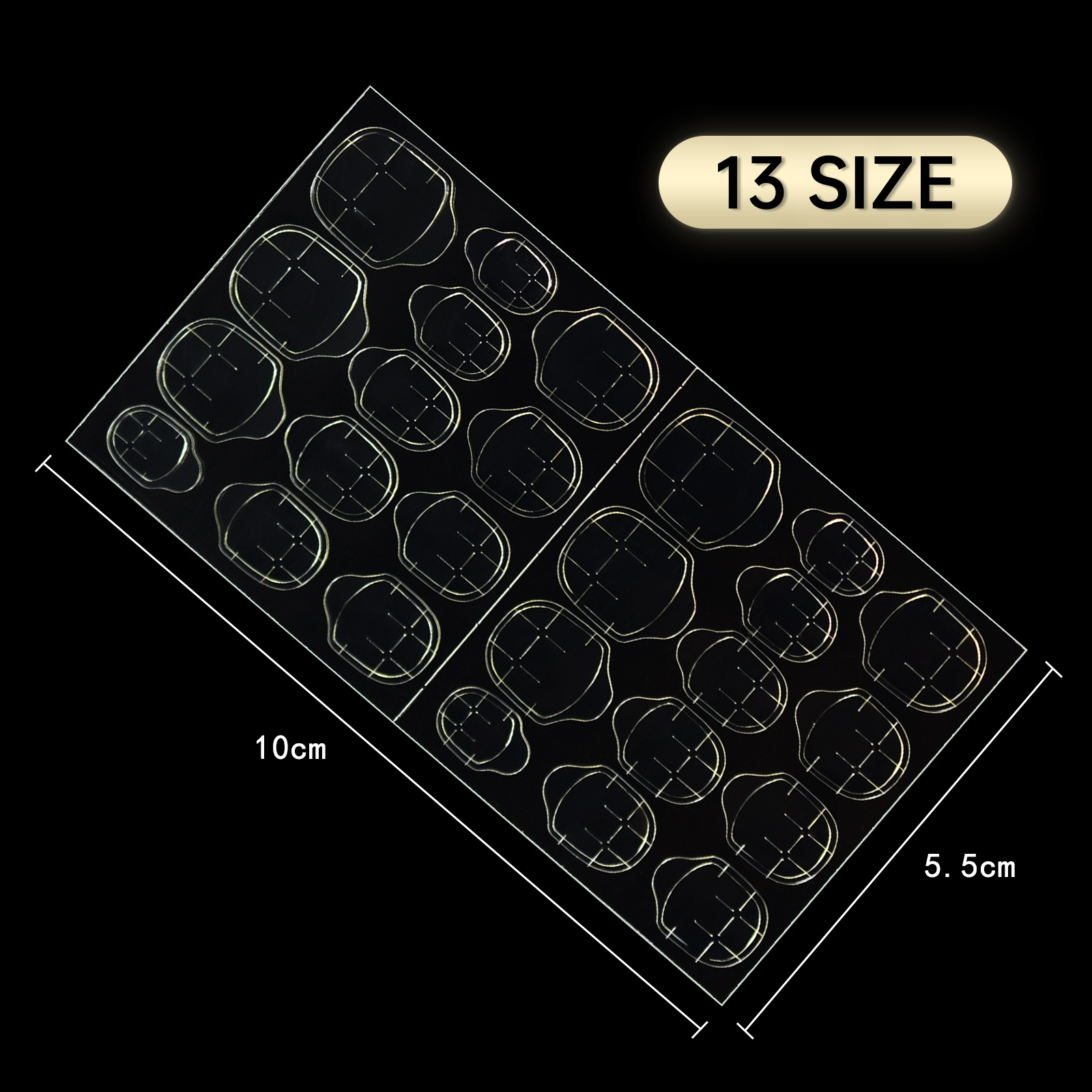 26pcs jaune 0.4-0.5mm