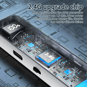 Display digitale Wireless presentatore pagina Laser rosso tornitura penna PPT presentazione USB 2.4GHz puntatore PowerPoint telecomando - Product Image 6