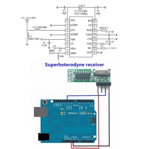 Ricevitore supereterodina Wireless 433MHz e serie di moduli trasmettitori con codice per Controller RF telecomando - Product Image 6