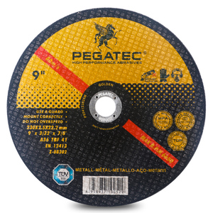 PEGATEC 9 "230X2.5X22.2mm Yapıştırıcı Zımpara Kesme Diskleri