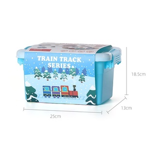 ชุดของเล่นเพื่อการศึกษาแบบโต้ตอบรางรถไฟไม้1:5ข้ามพรมแดนบล็อคก่อสร้างสำหรับเด็กรถไฟโธมัสแกะสลัก - Product Image 4