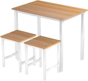 Wholesale <strong>3</strong> Piece Dining <strong>Table</strong> <strong>Set</strong> Space Saving Kitchen <strong>Table</strong> <strong>Set</strong> for 2 Small Dining <strong>Tables</strong> and Chairs for Kitchen Apartment - Product Image 3