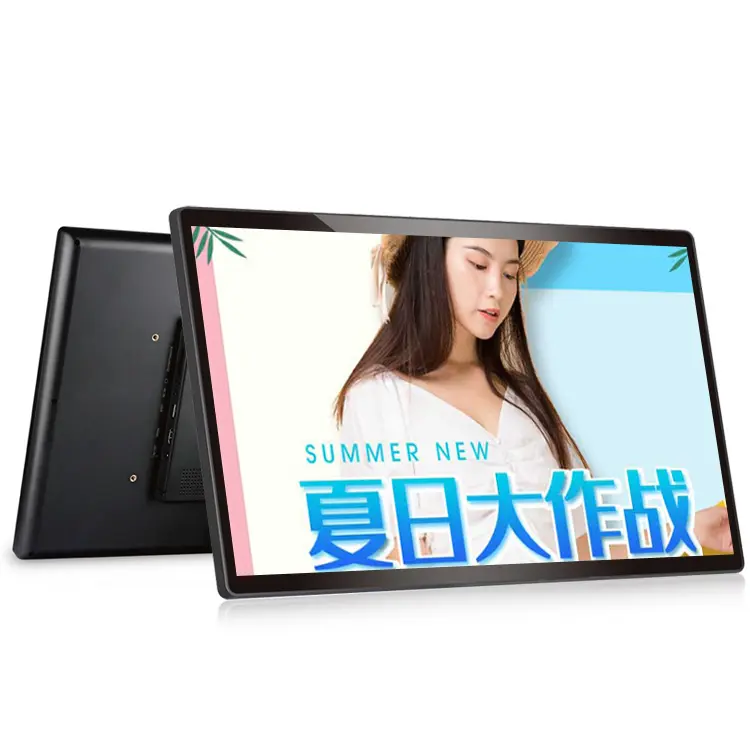 Comercial 10 14 polegadas tablet pc da tela de toque interativo de varejo pos LCD que anuncia o jogador