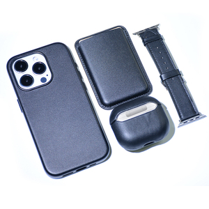 DL parlak klasik iş cep telefonu kablosuz şarj iPhone 15 için su geçirmez PU deri telefon kabuk promax kabuk telefon - Product Image 5