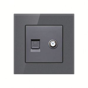 Type 86 Wall <strong>Network</strong> Cable Switch Socket Household Wired Closed Circuit Tv and Optical Fiber <strong>Network</strong> Panel Tv <strong>Computer</strong> - Product Image 5