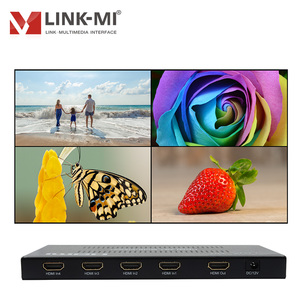 LINK-MI 4x1 2x1 Multiviewer 1080p Quad HDMI <strong>4</strong> in <strong>1</strong> Out Seamless <strong>Switcher</strong> With PIP Video Audio Sync Switching