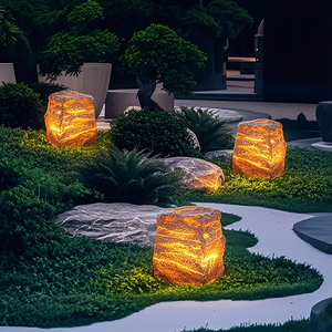 Landschap Licht Buiten Waterdichte Villa Tuin Decoratie Binnenplaats Lichtgevende Rots Steen Led Gazon Licht - Product Image 5