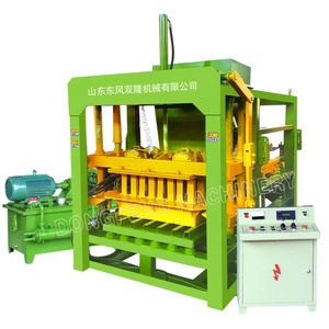 Dongfeng-máquina hidráulica automática de ladrillos, QTY4-18, también conocida como qtj4-25d, máquina de fabricación de bloques huecos, filipinos - Product Image 6