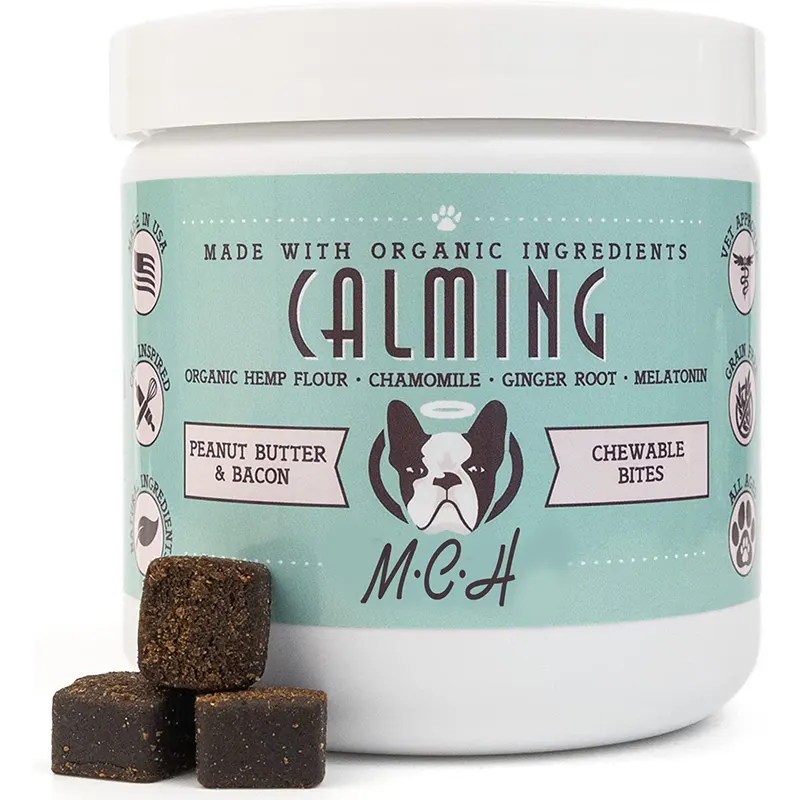 OEM/ODM Naturals Dogs Calming Treats For Anxiety Stress Barking Custom Pet Calming Supplement