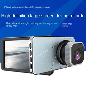 Câmera dvr para carro com gravação de vídeo HD de 4 polegadas 1080P com lente dupla frontal e traseira câmera dvr para carro