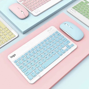 Tableta teléfono móvil 2024 Hot BT Wireless mini portátil Silent Computer Keyboard and mouse combos - Product Image 3