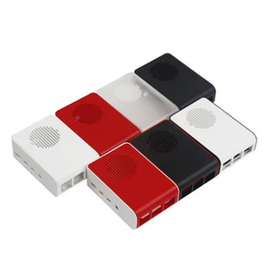 <span class=keywords><strong>Raspberry</strong></span> <span class=keywords><strong>PI</strong></span> 4 Generation 4B neues Gehäuse mit hellem Lüfter rot und weiß ABS-Schutzhülle