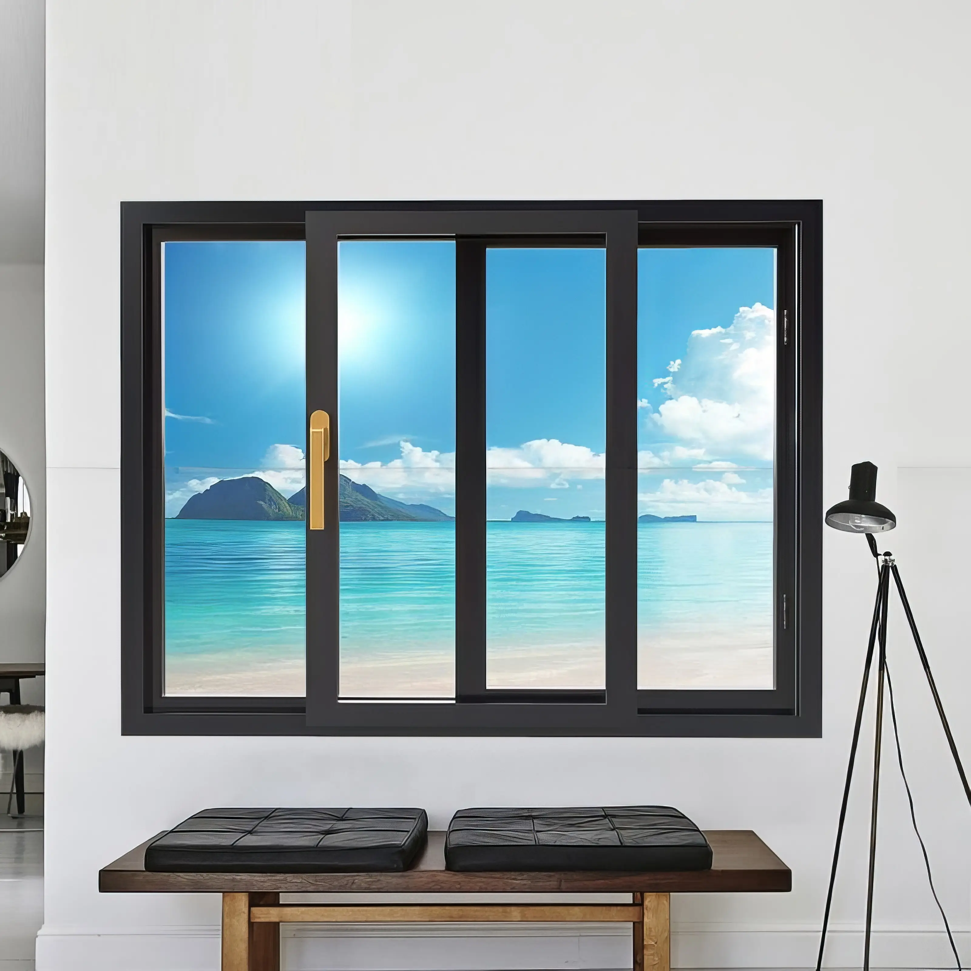 뜨거운 판매 하이 퀄리티 베이 창: 주거용 알루미늄 슬라이딩 창