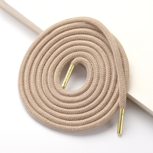 Logotipo personalizable de fábrica Cordones de cuerda redonda Cordones de nylon para prendas de vestir Pantalones Zapatos Bolsas con punta de metal Sudadera con capucha - Product Image 2